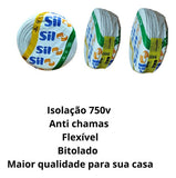 Cabo Flexível 750V Antichama Branco 4,0mm2 X 100m Sil