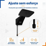 DUCHA ZAGONEL QUADRATTA ELETRÔNICA BLACK 220V 7700W PRETA