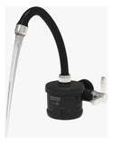 Torneira Elétrica Enerbras Luna Parede Preta Cromada 5500W 220V Bica Móvel