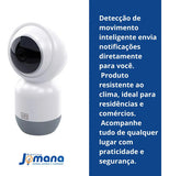 Câmera Externa Wi-Fi WEG Home Dome 3MP Night Color Branca – IP65 | Áudio Bidirecional | Visão Noturna Colorida