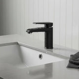 Misturador Monocomando para Lavatório Lorenzetti Loren Shape 2875 B46 Black Fosco Água Quente e Fria