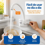 Torneira Elétrica Lorenzetti Loren Easy 4 Temperaturas Branco Acetinado – 127V 4.800W ou 220V 5.500W – Registro 1/4 de Volta