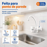 Torneira Elétrica Lorenzetti Loren Easy 4 Temperaturas Branco Acetinado – 127V 4.800W ou 220V 5.500W – Registro 1/4 de Volta