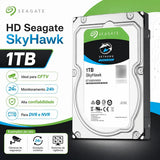 Kit CFTV Analógico WEG com DVR 8 Canais + 8 Câmeras Full HD 2MP + HD Seagate SkyHawk 1TB Branco