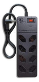 Filtro de Linha Energy 8 Tomadas Proteção DPS Preto 127/220V Clamper