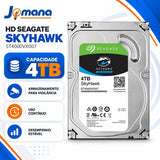 Hd Seagate Skyhawk 4 Tb Para Gravação Branco