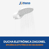 Chuveiro Ducha Eletrônica Moment 7500W 220V 7.5 kW Zagonel