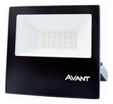 Refletor Led Slim Preto 100W IP 66 6500K Temperatura de cor Branco Frio Bivolt AVANT