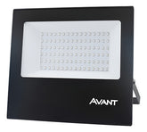 Refletor Led Slim Preto 100W IP 66 6500K Temperatura de cor Branco Frio Bivolt AVANT