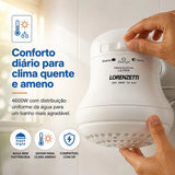 Chuveiro Elétrico Branco Maxi Ducha 4600W 220V Lorenzetti