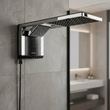 CHUVEIRO LORENZETTI ACQUA DUO ULTRA PRETO/CROMADO 220V 7800W | ELETRÔNICO, 2 TIPOS DE JATO E PRESS PLUS