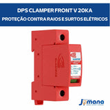 Dps Clamper Front V 20kA 275V Protetor Contra Raios E Surtos