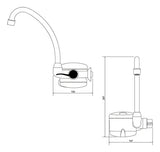 Torneira Elétrica Lorenzetti Loren Easy 4 Temperaturas Branco Acetinado – 127V 4.800W ou 220V 5.500W – Registro 1/4 de Volta
