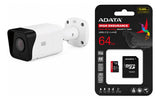 KIT CÂMERA IP WEG WCAM 5MP COM ANÁLISE INTELIGENTE + CARTÃO MICROSD 64GB CLASS 10 – BRANCO