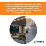 Câmera Externa Wi-Fi WEG Home Dome 3MP Night Color Branca – IP65 | Áudio Bidirecional | Visão Noturna Colorida