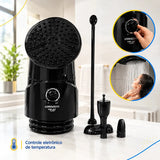 Chuveiro Elétrico Lorenzetti Top Jet Eletrônica Black Preto 220V 7500W com Controle Eletrônico de Temperatura
