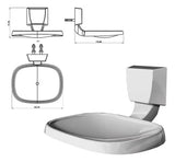 Kit Acessórios Banheiro Lorenzetti Attic Quadra 5 Peças Branco 2000 F24 Fixação Parede