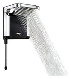 DUCHA LORENZETTI ACQUA STAR ULTRA PRETO/CROMADO 220V 7800W ELETRÔNICA