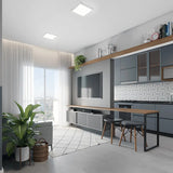 Painel LED Embutir Quadrado Avant 18W Bivolt 127/220V Branco para Forro de Gesso