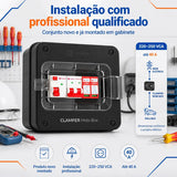 Quadro de Proteção CLAMPER Mobi Box 220V 8kW 40A Preto para Wallbox com DPS + IDR Tipo A + Disjuntor