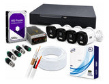 Kit Segurança WEG 4 Câmeras HD Full HD + DVR 4 Canais Bivolt 127/220V para Monitoramento Residencial e Comercial