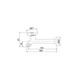 Torneira para Pia Lorenzetti Brio 1132 F34 Parede Bica Reta Longa 18cm Branco Fosco