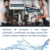 Purificador de Água com Torneira Lorenzetti Acqua Due 7411040 Branco para Parede com Refil Incluso