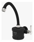 Torneira Elétrica Enerbras Luna Parede Preta Cromada 5500W 220V Bica Móvel