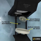 Chuveiro Ducha Eletrônica Enerbras E-griff Preto 7800w Potência 7.8 Kw 220v