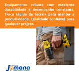 Kit Parafusadeira Furadeira Fatmax Impacto com 2 Baterias 2Ah Amarelo Stanley