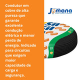 Cabo Flexível 4mm² Preto 100m 750V Antichama SIL
