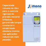 Inversor De Frequência CFW500 20CV 31A 380V Trifásico Industrial Pesado WEG