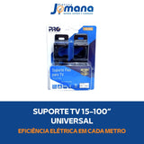 Suporte TV Parede Universal 15” a 100” PQST-1584 Preto Proeletronic