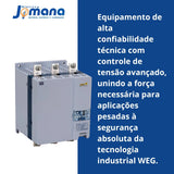 Chave Soft Starter SSW070 255A 220–575V Trifásico Industrial WEG