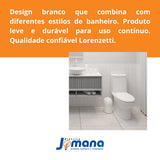 Assento Sanitário Almofadado Oval Levitti Branco Lorenzetti