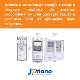 Inversor De Frequência CFW500 30CV 49A 380V Trifásico Industrial Pesado WEG