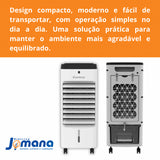 Climatizador De Ar 4 Litros Ventila, Umidifica, Refri - 4 Em 1 Branco 220v