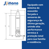 Aquecedor De Água LZ 2500DE GLP Digital Branco Bivolt Lorenzetti