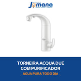 Torneira de Mesa Acqua Due com Purificador de Água Branco LORENZETTI