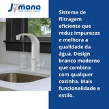 Torneira de Mesa Acqua Due com Purificador de Água Branco LORENZETTI