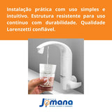 Torneira de Mesa Acqua Due com Purificador de Água Branco LORENZETTI
