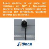 Ducha Eletrônica Enerbras E-Soft Preta 220V 7500W – Controle Eletrônico de Temperatura