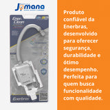 Torneira Elétrica P/ Parede 4800w Cor Branca Enerclean Branco Polido 127v 60hz
