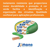 Cabo Flexível 2,5mm2 Flexsil 100M 750V Antichama Verde SIL