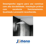 Chuveiro Acqua Century Digital 7500W Preto Cromado 220V Lorenzetti