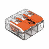 Conector de Emenda 221-613 3 Vias 6mm² Incolor Wago