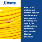 Cabo Flexível 4,0mm Amarelo 750V Antichama 100mts 70g Sil