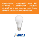 Lâmpada LED Bulbo 9W 6500K Bivolt 810lm Branco Frio Avant