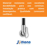 Torneira de Parede Flex 1178 B27 Preta Cozinha Lorenzetti