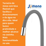 Torneira de Cozinha Loren Flex G27 1177 - Cinza Brilhante - Lorenzetti